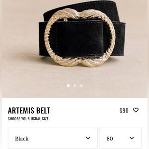 Artemis Black Belt size 80